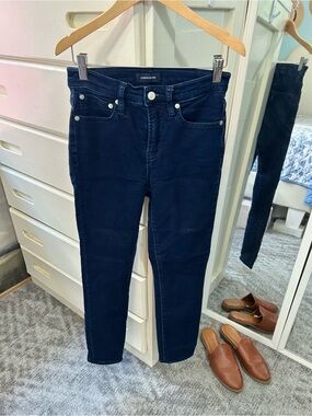 J. Crew Jeans Toothpick High Rise Skinny Jeans Dark Was Blue Slim Fit Denim✨